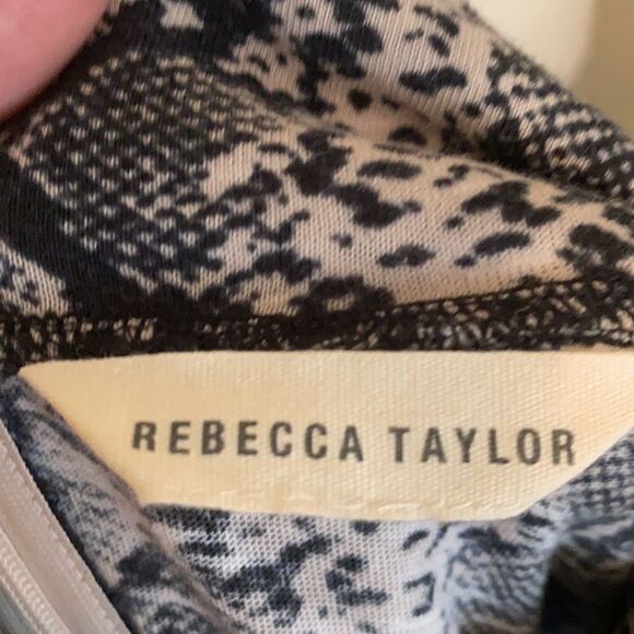 Rebecca Taylor Snake Print Design Top Animal Print Mob Wife Modern Boho - Picture 9 of 9